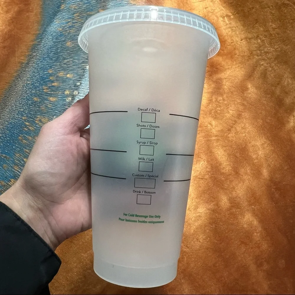 Starbucks Custom Venti cold cup Harry Potter Espresso Patronum no straw